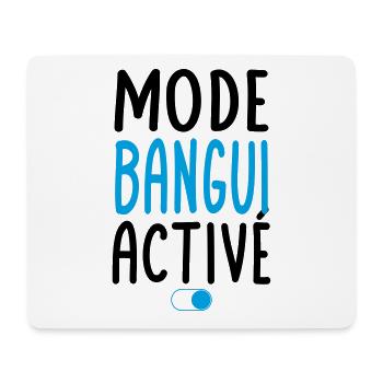 Mode Bangui Activé - Idée Cadeau - Tapis de souris (format paysage) - blanc - Devant