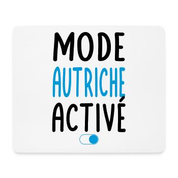 Mode Autriche Activé - Idée Cadeau - Tapis de souris (format paysage) - blanc - Devant