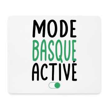 Mode Basque Activé - Idée Cadeau - Tapis de souris (format paysage) - blanc - Devant