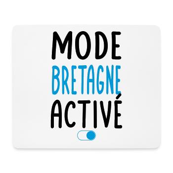 Mode Bretagne Activé - Idée Cadeau - Tapis de souris (format paysage) - blanc - Devant