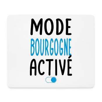 Mode Bourgogne Activé - Idée Cadeau - Tapis de souris (format paysage) - blanc - Devant