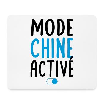 Mode Chine Activé - Idée Cadeau - Tapis de souris (format paysage) - blanc - Devant