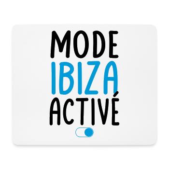 Mode Ibiza Activé - Idée Cadeau - Tapis de souris (format paysage) - blanc - Devant