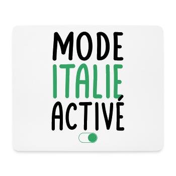 Mode Italie Activé - Idée Cadeau - Tapis de souris (format paysage) - blanc - Devant