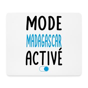 Mode Madagascar Activé - Idée Cadeau - Tapis de souris (format paysage) - blanc - Devant