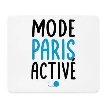 Mode Paris Activé - Idée Cadeau - Tapis de souris (format paysage) - blanc - Devant