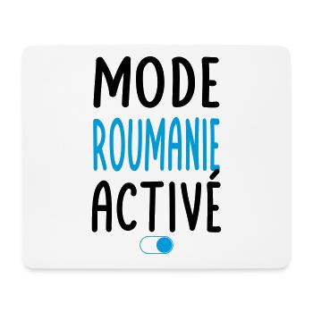 Mode Roumanie Activé - Idée Cadeau - Tapis de souris (format paysage) - blanc - Devant