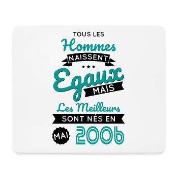 18 Year Old Birthday - Best Born May 2006 - Mouse Pad (horizontal) - white - Front