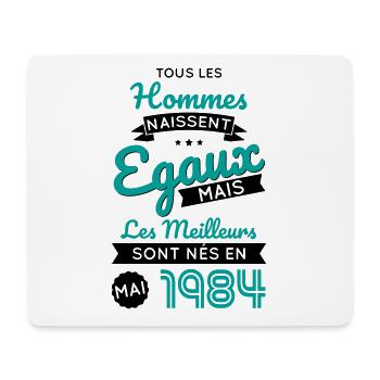 40. Geburtstag - Best Born Mai 1984 - Mousepad (Querformat) - Weiß - Vorne