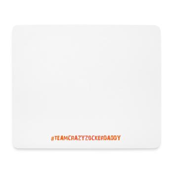 Team Crazyzockerdaddy - Mousepad (Querformat) - Weiß - Vorne