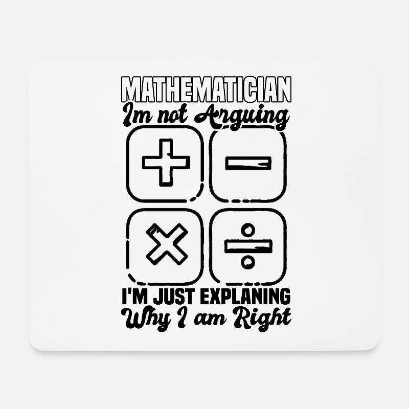 Mathematiker - Mousepad (Querformat) - Weiß