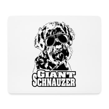 GIANT SCHNAUZER cool lunettes de soleil chien chien - Tapis de souris (format paysage) - blanc - Devant