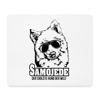 SAMOJEDE coolster Hund Hundespruch Wilsigns Hunde - Mousepad (Querformat) - Weiß - Vorne