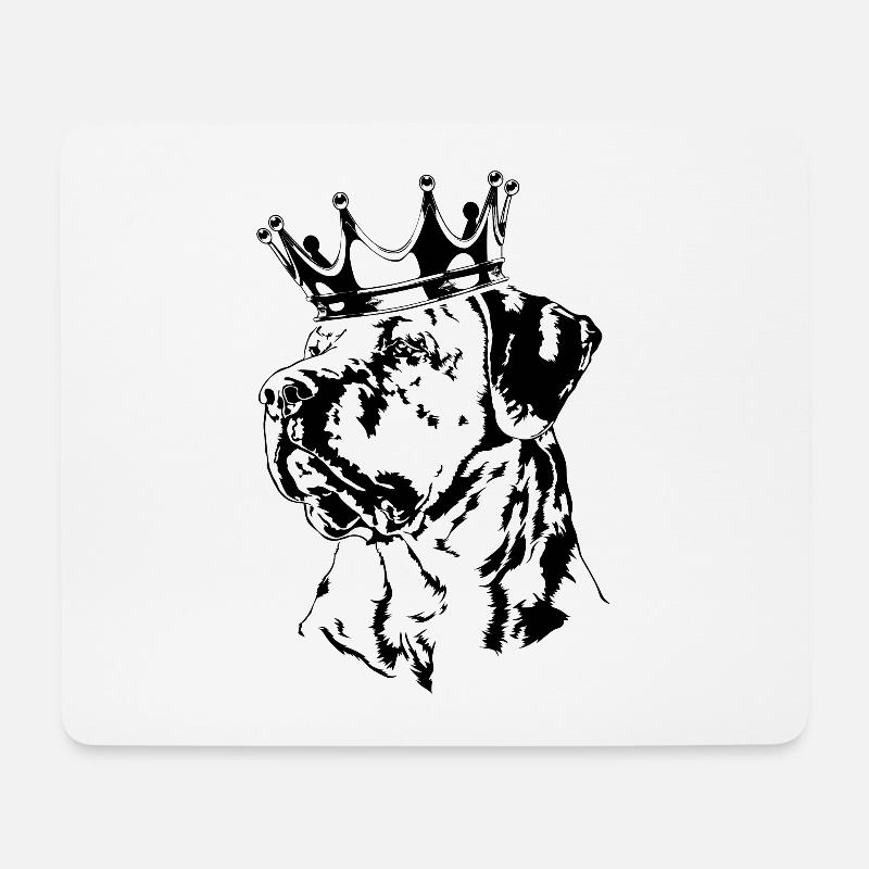TOSA INU Krone Hunde Hund Wilsigns - Mousepad (Querformat) - Weiß