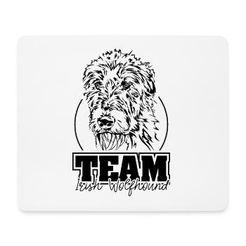 TEAM IRISH WOLFHOUND Dogs Greyhounds Wilsigns - Mouse Pad (horizontal) - white - Front