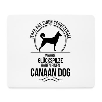 CANAAN DOG Schutzengel Hunde Spruch Wilsigns - Mousepad (Querformat) - Weiß - Vorne