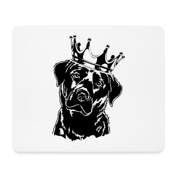 Labrador Retriever Labbi Krone Hunde Wilsigns - Mousepad (Querformat) - Weiß - Vorne