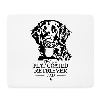 Flat Coated Retriever Dad Hunde Hund Wilsigns - Mousepad (Querformat) - Weiß - Vorne