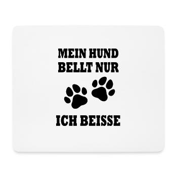 Hundebesitzer Lustiger Spruch Hund Geschenkidee - Mousepad (Querformat) - Weiß - Vorne
