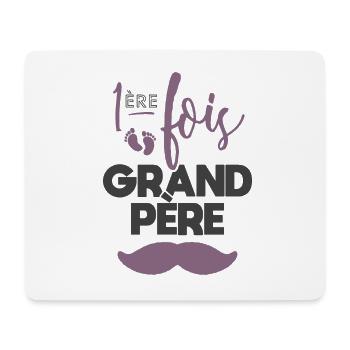 Première fois grand père - Tapis de souris (format paysage) - blanc - Devant