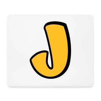 Alphabet J - Mousepad (Querformat) - Weiß - Vorne