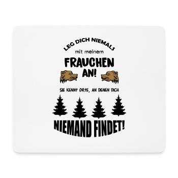 never put on a crop 02 - Mouse Pad (horizontal) - white - Front