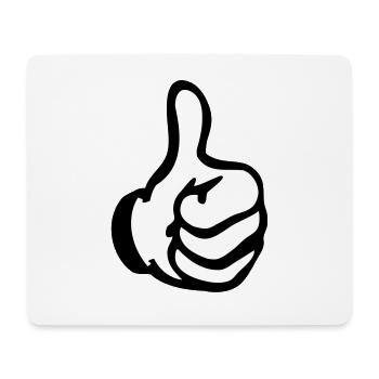 like hand - Mouse Pad (horizontal) - white - Front