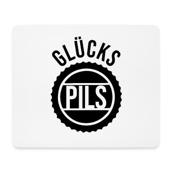 Glücks-Pils - Mousepad (Querformat) - Weiß - Vorne
