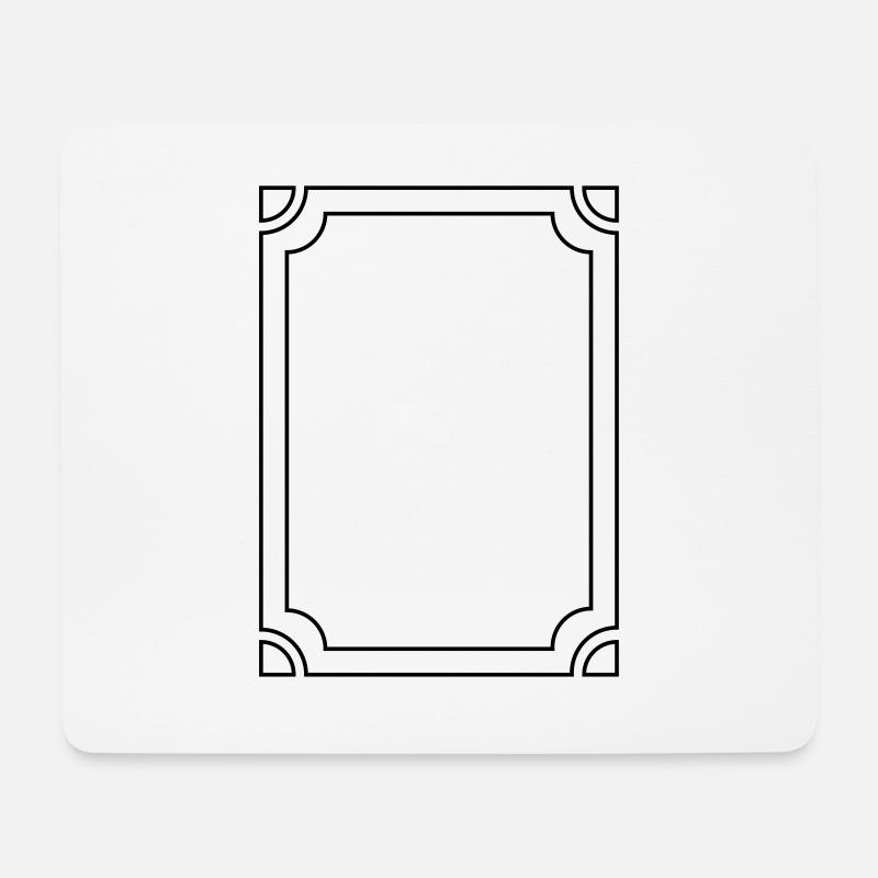Cadre de l'image - Tapis de souris (format paysage) - blanc