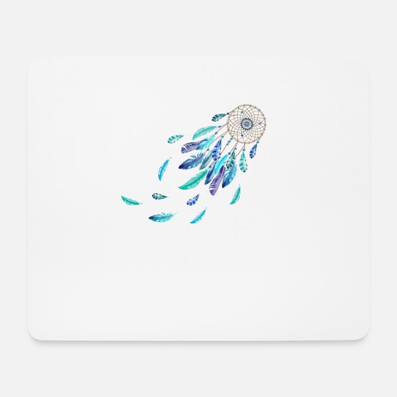 Traumfänger blue dreams - Mousepad (Querformat) - Weiß