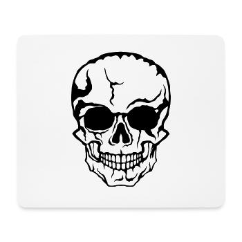 halloween death head horror drawing 21 - Mouse Pad (horizontal) - white - Front
