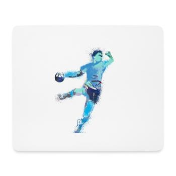 Handball, handballer, beach handball,graffiti - Mouse Pad (horizontal) - white - Front