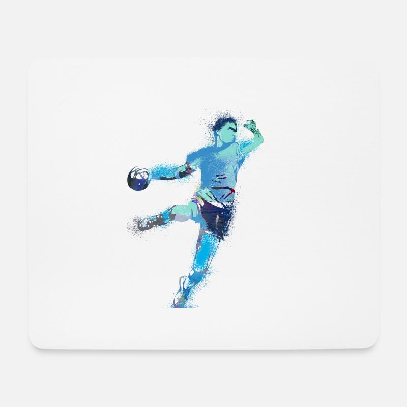 Handball, handballer, Beachhandball,Graffiti - Mousepad (Querformat) - Weiß