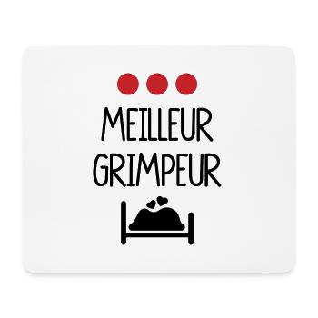 Meilleur grimpeur - Tapis de souris (format paysage) - blanc - Devant