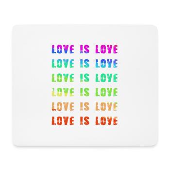 love is love,hearts,colorful,rainbow,love - Mouse Pad (horizontal) - white - Front