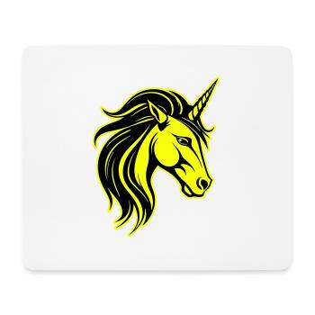 Unicorn Head Portrait Icon - Mouse Pad (horizontal) - white - Front