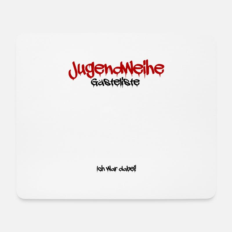 Jugendweihe Jugendliche Graffiti Geschenk - Mousepad (Querformat) - Weiß