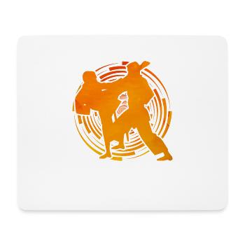 Karaté - Tapis de souris (format paysage) - blanc - Devant