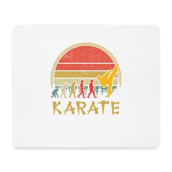 Karaté - Tapis de souris (format paysage) - blanc - Devant