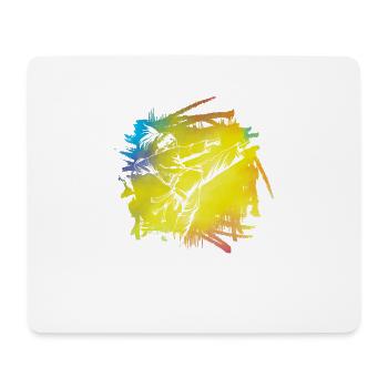Karaté - Tapis de souris (format paysage) - blanc - Devant