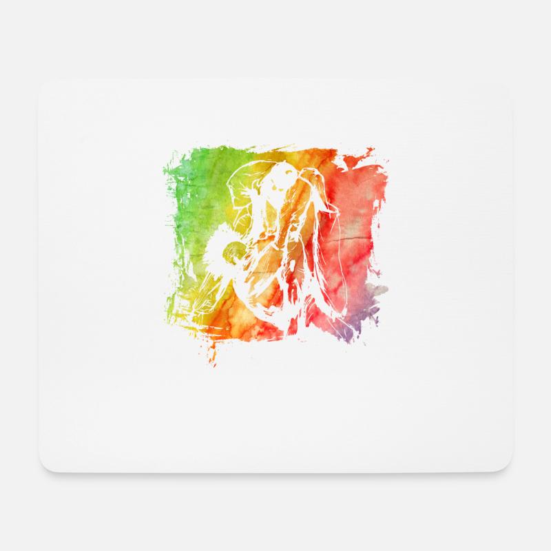 Judo - Tapis de souris (format paysage) - blanc