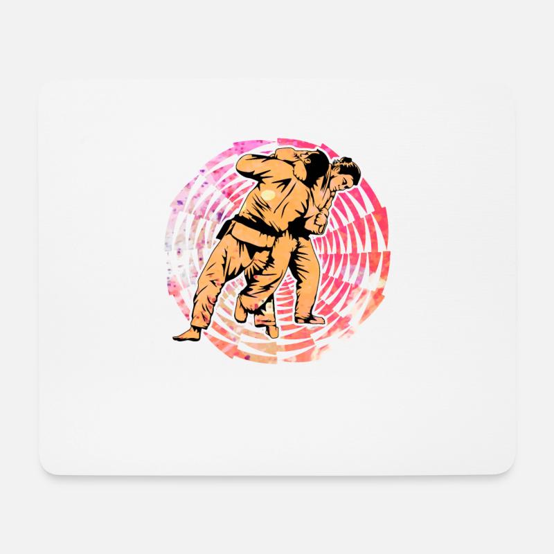 Judo - Mousepad (Querformat) - Weiß
