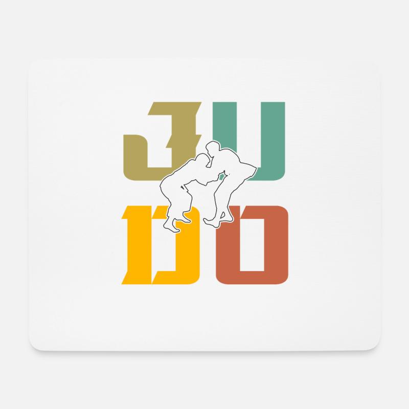 Judo - Mousepad (Querformat) - Weiß
