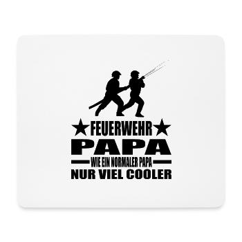 Feuerwehr - Mousepad (Querformat) - Weiß - Vorne