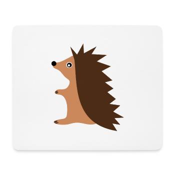 Igel - Mousepad (Querformat) - Weiß - Vorne