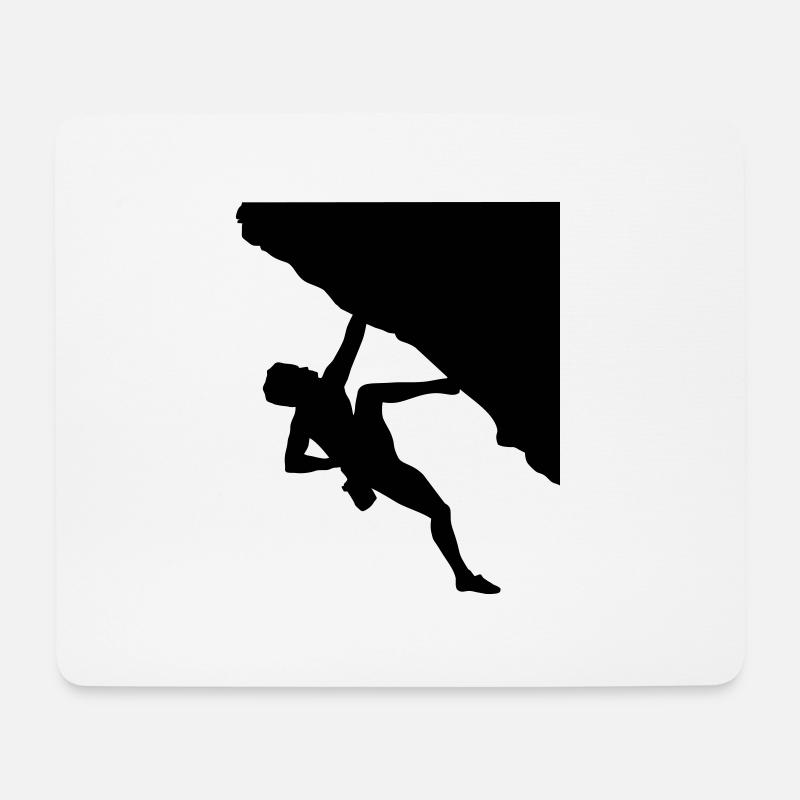 Kletterer, Klettern - Mousepad (Querformat) - Weiß