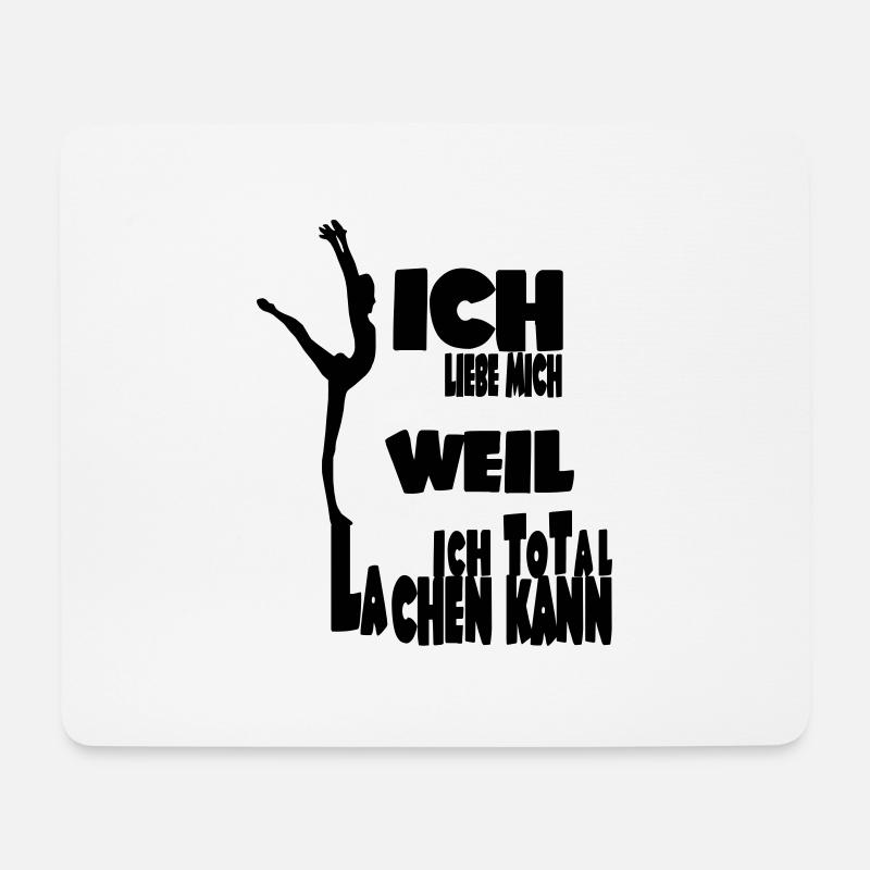 ICH KANN LACHE - Mousepad (Querformat) - Weiß