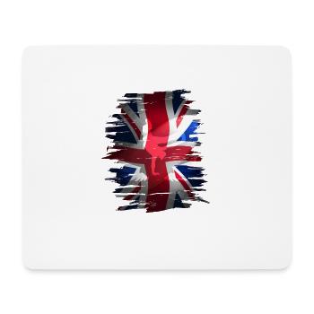 Union Jack brit England Fahne skater grunch street - Mousepad (Querformat) - Weiß - Vorne