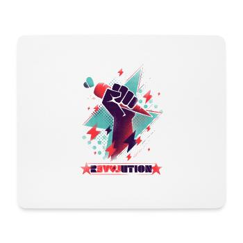 Révolution - Tapis de souris (format paysage) - blanc - Devant