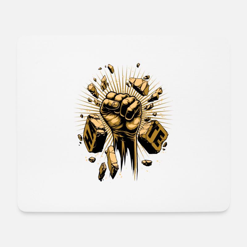 Bekämpfe den Hass - Mousepad (Querformat) - Weiß